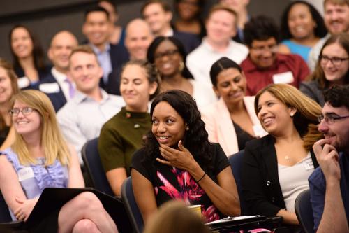 Orientation Group Laughing